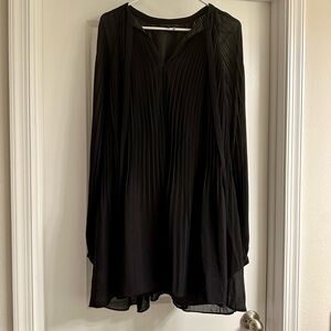 Endless Rose Black V-Neck Bishop Sleeve Cocktail Dress